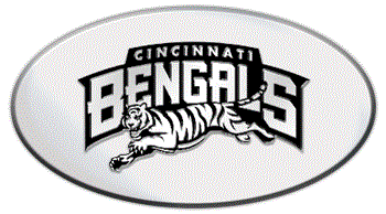 CINCINNATI BENGALS NFL (NATIONAL FOOTBALL LEAGUE) EMBLEM 3D OVAL TRAILER HITCH COVER
