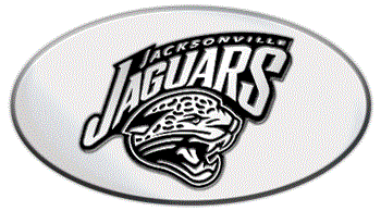 JACKSONVILLE JAGUARS NFL (NATIONAL FOOTBALL LEAGUE) EMBLEM 3D OVAL TRAILER HITCH COVER