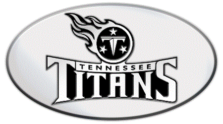 TENNESSEE TITANS NFL (NATIONAL FOOTBALL LEAGUE) EMBLEM 3D OVAL TRAILER HITCH COVER