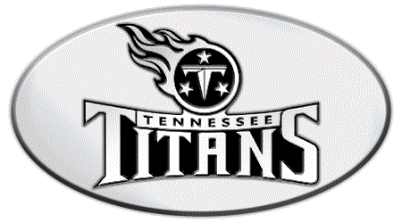 NFL Tennessee Titans 3D Chrome Metal Emblem