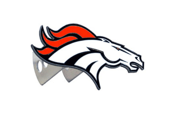 DENVER BRONCOS NFL (NATIONAL FOOTBALL LEAGUE) CLASS 2 OR 3 TRAILER HITCH COVER