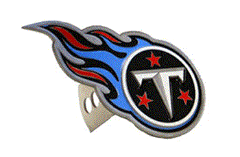 TENNESSEE TITANS NFL (NATIONAL FOOTBALL LEAGUE) CLASS 2 OR 3 TRAILER HITCH COVER