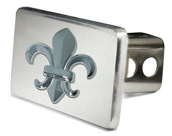 FLEUR-DE-LIS EMBLEM 3D TRAILER HITCH COVER