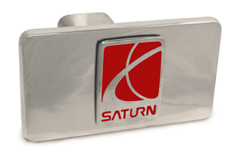 SATURN EMBLEM RECTANGLE 3D TRAILER HITCH COVER