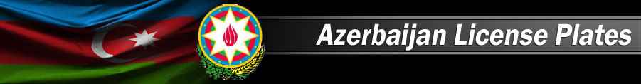 Custom/personalized reproduction Azerbaijan license plates