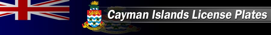 Custom/personalized reproduction Cayman Islands license plates