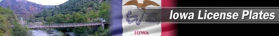 Custom/personalized reproduction Iowa license plates