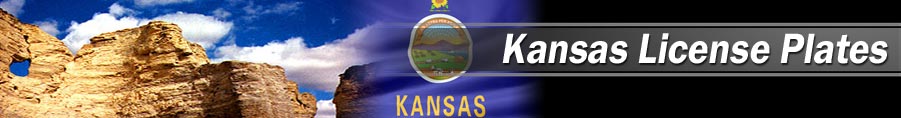 Custom/personalized reproduction Kansas license plates
