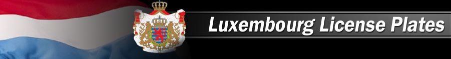 Custom/personalized reproduction Luxembourg license plates