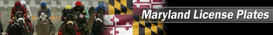 Custom/personalized reproduction Maryland license plates