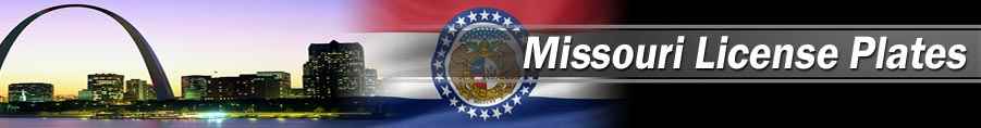 Custom/personalized reproduction Missouri license plates