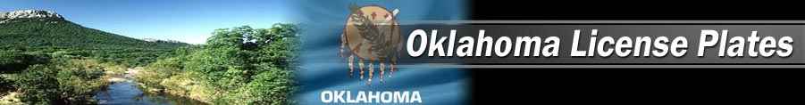 Custom/personalized reproduction Oklahoma license plates