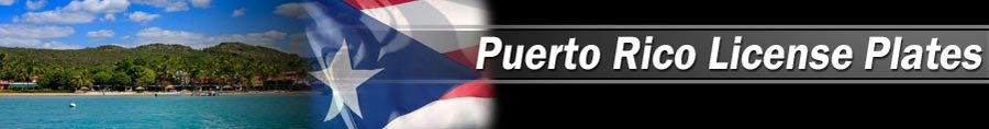 Custom/personalized reproduction Puerto Rico license plates