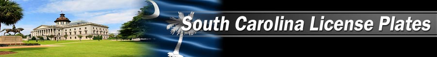 Custom/personalized reproduction South Carolina license plates