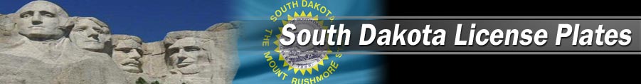 Custom/personalized reproduction South Dakota license plates