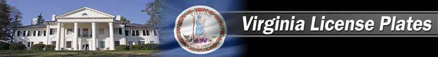 Custom/personalized reproduction Virginia license plates