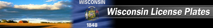 Custom/personalized reproduction Wisconsin license plates