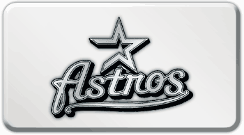 HOUSTON ASTROS MLB (MAJOR LEAGUE BASEBALL) EMBLEM 3D RECTANGLE TRAILER HITCH COVER