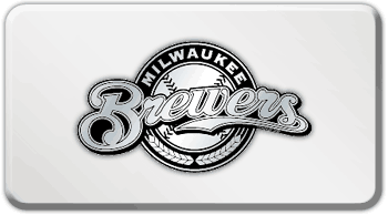 MILWAUKEE BREWERS MLB (MAJOR LEAGUE BASEBALL) EMBLEM 3D RECTANGLE TRAILER HITCH COVER