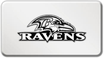 BALTIMORE RAVENS NFL (NATIONAL FOOTBALL LEAGUE) EMBLEM 3D RECTANGLE TRAILER HITCH COVER