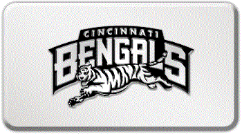 CINCINNATI BENGALS NFL (NATIONAL FOOTBALL LEAGUE) EMBLEM 3D RECTANGLE TRAILER HITCH COVER
