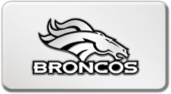 DENVER BRONCOS NFL (NATIONAL FOOTBALL LEAGUE) EMBLEM 3D RECTANGLE TRAILER HITCH COVER