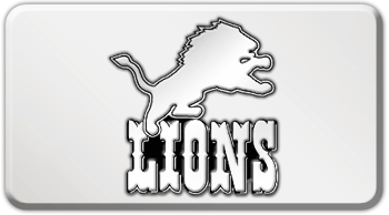 DETROIT LIONS NFL (NATIONAL FOOTBALL LEAGUE) EMBLEM 3D RECTANGLE TRAILER HITCH COVER