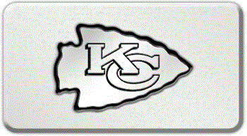 KANSAS CITY CHIEFS NFL (NATIONAL FOOTBALL LEAGUE) EMBLEM 3D RECTANGLE TRAILER HITCH COVER