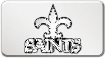 NEW ORLEANS SAINTS NFL (NATIONAL FOOTBALL LEAGUE) EMBLEM 3D RECTANGLE TRAILER HITCH COVER