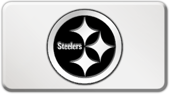 PITTSBURGH STEELERS NFL (NATIONAL FOOTBALL LEAGUE) EMBLEM 3D RECTANGLE TRAILER HITCH COVER