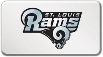 ST LOUIS RAMS NFL (NATIONAL FOOTBALL LEAGUE) EMBLEM 3D RECTANGLE TRAILER HITCH COVER