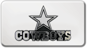 DALLAS COWBOYS NFL (NATIONAL FOOTBALL LEAGUE) EMBLEM 3D RECTANGLE TRAILER HITCH COVER