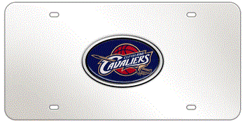 CLEVELAND CAVALIERS NBA (NATIONAL BASKETBALL ASSOCIATION) COLOR EMBLEM 3D MIRROR LICENSE PLATE
