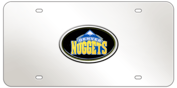 DENVER NUGGETS NBA (NATIONAL BASKETBALL ASSOCIATION) COLOR EMBLEM 3D MIRROR LICENSE PLATE