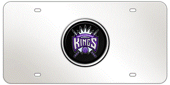SACRAMENTO KINGS NBA (NATIONAL BASKETBALL ASSOCIATION) COLOR EMBLEM 3D MIRROR LICENSE PLATE