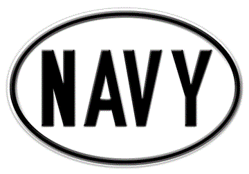 UNITED STATES NAVY OVAL IDENTIFICATION PLATE