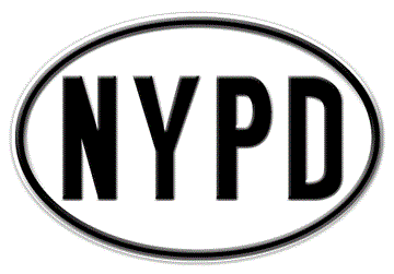 NEW YORK CITY POLICE DEPARTMENT (NYPD) OVAL IDENTIFICATION PLATE