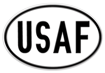 UNITED STATES AIR FORCE (USAF) OVAL IDENTIFICATION PLATE
