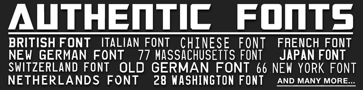 Authentic Fonts