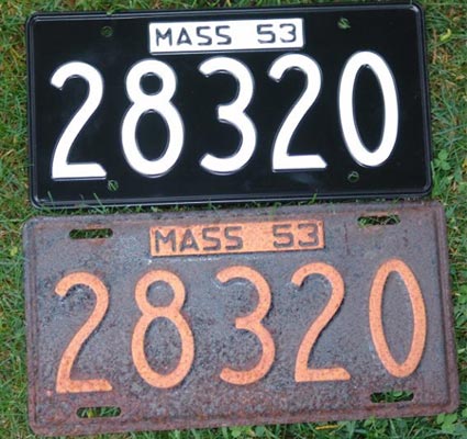 USA State plates with your custom number