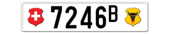 1905-1932 SWITZERLAND(URI) LICENSE PLATE -- EMBOSSED WITH YOUR CUSTOM NUMBER