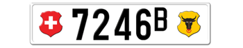 1905-1932 SWITZERLAND(URI) LICENSE PLATE -- 