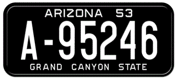 Arizona State License Plate Personalized Custom Any Name Or Text,frame 