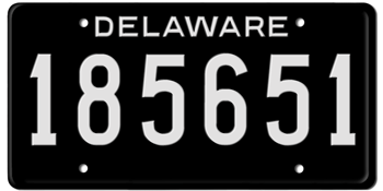 1948 DELAWARE STATE LICENSE PLATE--EMBOSSED WITH YOUR CUSTOM NUMBER