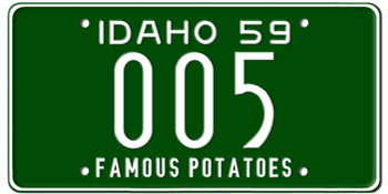 1959 IDAHO STATE LICENSE PLATE--