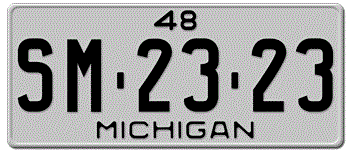 1948 MICHIGAN STATE LICENSE PLATE--