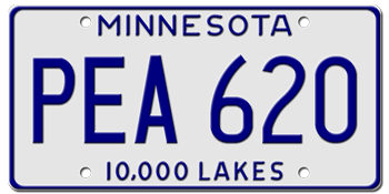 1978 MINNESOTA STATE LICENSE PLATE--