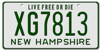 1979 NEW HAMPSHIRE STATE LICENSE PLATE-- - This plate was also used in 1980