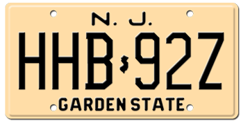 1959 NEW JERSEY STATE LICENSE PLATE--EMBOSSED WITH YOUR CUSTOM NUMBER - This plate was also used in 60, 61, 62, 63, 64, 65, 66, 67, 68, 69, 70, 71, 72, 73, 74, 75, 76, 77, and 1978