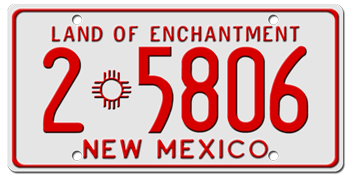 1961 NEW MEXICO STATE LICENSE PLATE--